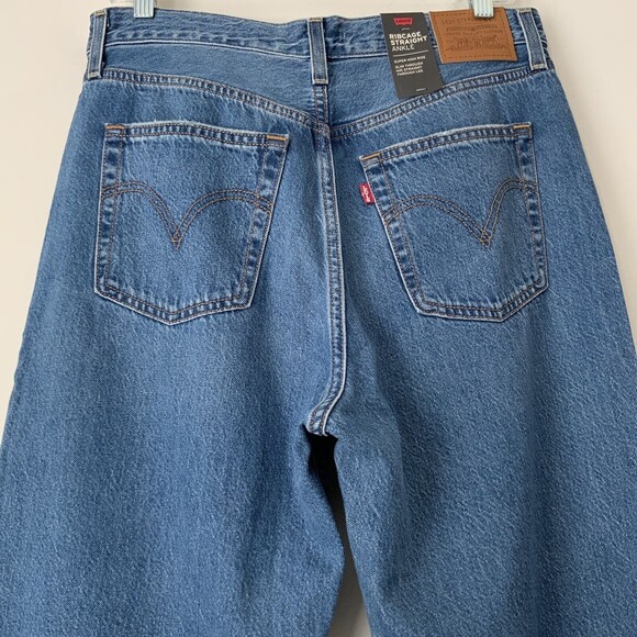 Levi’s Premium Jeans Blue Ribcage Straight Leg Ankle 31 - Picture 12 of 12